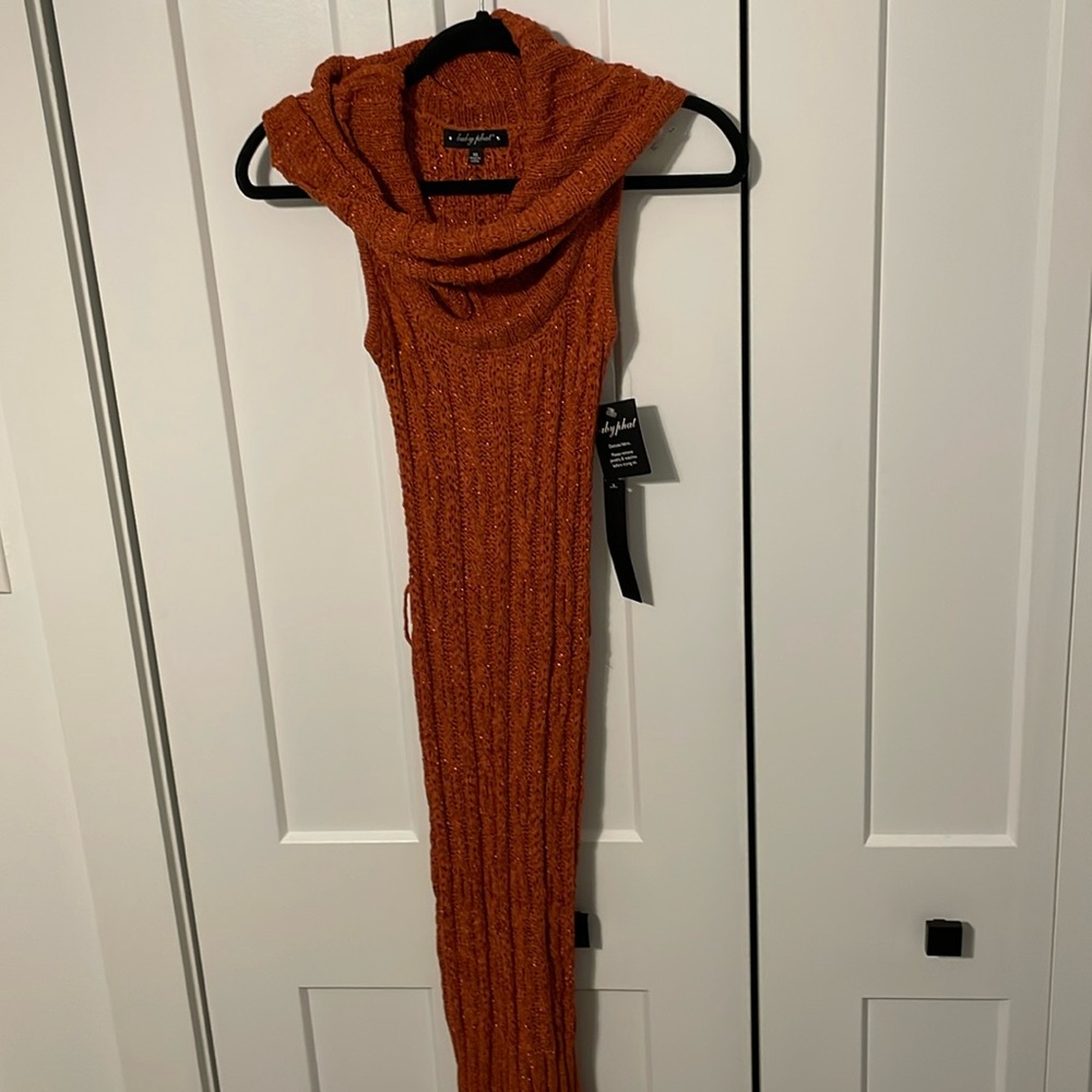 Crochet Orange/Copper dress size XS